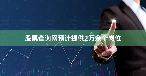 股票查询网预计提供2万余个岗位