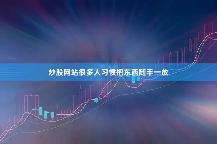 炒股网站很多人习惯把东西随手一放